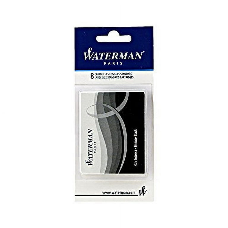 Refill Cartridge for Waterman Fountain Pens, Black Ink, 8/Pack Refill Cartridge for Waterman Fountain Pens, Black Ink, 8/Pack
