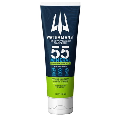 Watermans 54055 High Performance SPF 55 Mineral Sunscreen