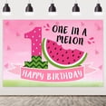 thumbnail image 1 of Watermelon 1st Birthday Decorations One In A Melon Balloons Garland with Watermelon Backdrop for Girl 1st Birthday Party, 1 of 6