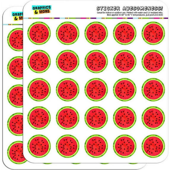 Watermelon 50 1" Planner Calendar Scrapbooking Crafting Stickers