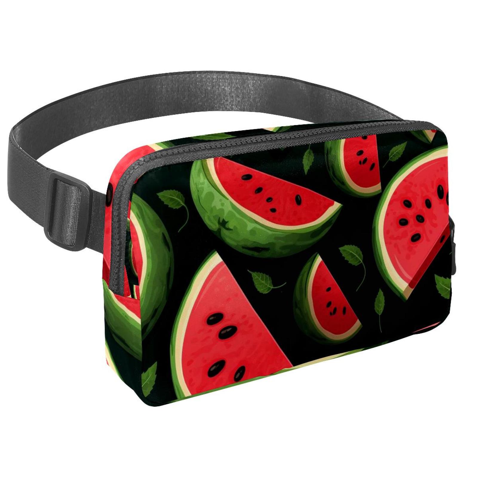 Watermelon Adjustable Lightweight Waist Bag Crossbody Fanny Pack with Extension Strap for Men and Women