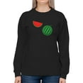 thumbnail image 1 of Watermelon And Slice Sweatshirt Women -SPIdeals Designs, Female Small, 1 of 4