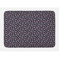 thumbnail image 1 of Watermelon Bath Mat, Continuous Summer Fruit as Half Round and Triangular Slices, Plush Bathroom Decor Mat with Non Slip Backing, 29.5" X 17.5", Dark Blue Grey Multicolor, by Ambesonne, 1 of 2