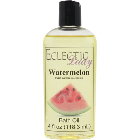 Watermelon Bath Oil - Scented Body Oil - Relaxing & Moisturizing Bathing Oil - Fragrance Body Oil For Dry & Rough Sensitive Skin - 4 oz