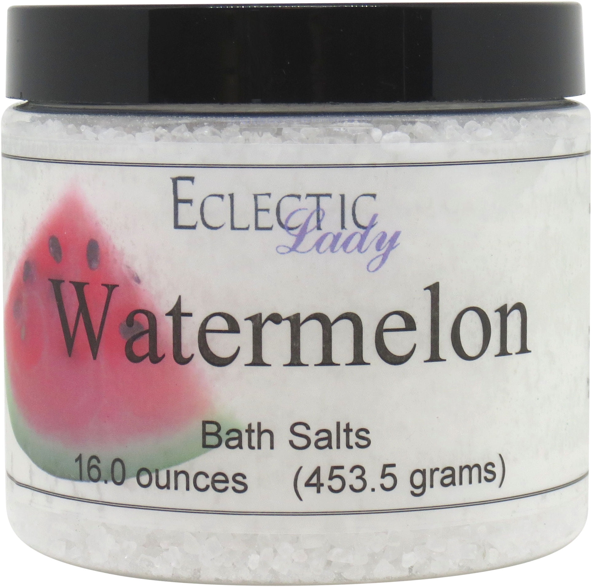 Watermelon Bath Salts by Eclectic Lady, 16 ounces