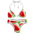thumbnail image 1 of Watermelon Bikini Set Swim Suit Detachable Sponge Adjustable Strap Two-Pack, Beach Pool Vacation Party., 1 of 6