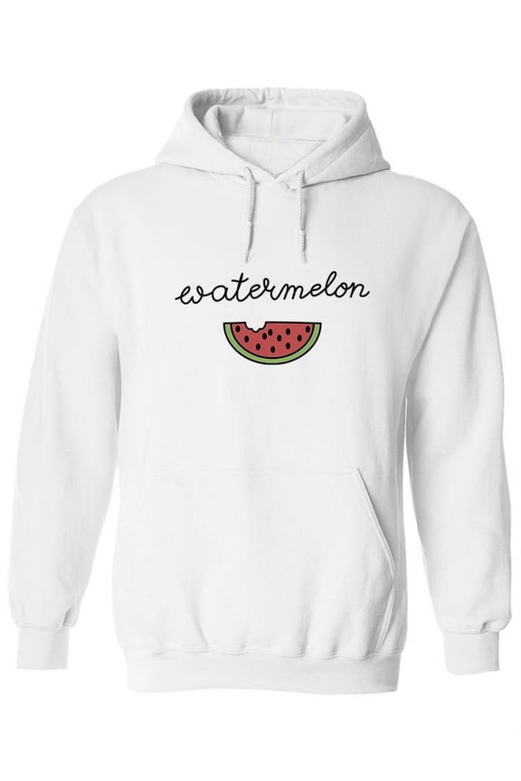 Watermelon Bite Design Hoodie Women -Image by Shutterstock, Female XX-Large