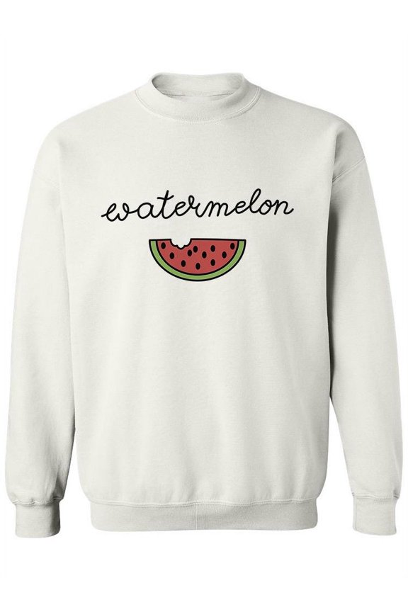 Watermelon Bite Sweatshirt Women -Image by Shutterstock, Female 4X-Large