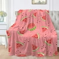 thumbnail image 1 of Watermelon Blankets for Couch Sofa Bed Fleece Throw Blanket Super Soft Lightweight Warm Gift for Kids Women Indoor Home Decor 60"x50" for Teens, 1 of 6