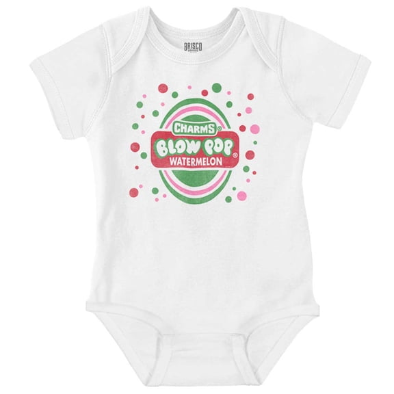 Watermelon Blow Pop Retro Candy Cute Romper Boys or Girls Infant Baby Brisco Brands 18M