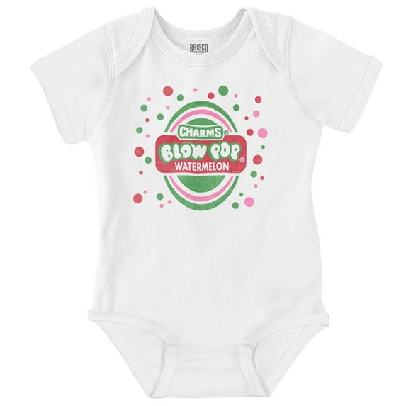Watermelon Blow Pop Retro Candy Cute Romper Boys or Girls Infant Baby Brisco Brands 18M