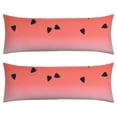 thumbnail image 1 of Watermelon Body Pillow Cover - Soft & Breathable, Hidden Zipper, 20"x54", Tropical Fruit Print - Perfect Summer Gift for Watermelon Lovers, Side Sleepers & Beach House Decor, 1 of 7