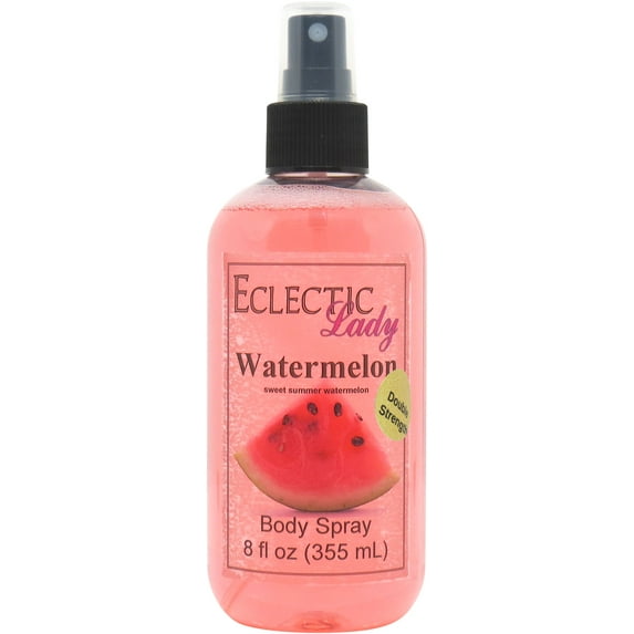 Watermelon Body Spray, Eclectic Lady, Hydrating Mist, Unisex (Double Strength), 8 oz