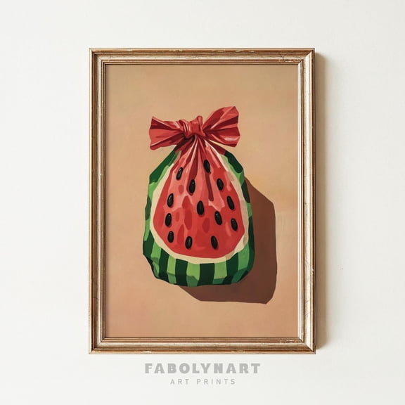 Watermelon Candy Fruit Kitchen Summer Nursery Poster Unframed Paper Print