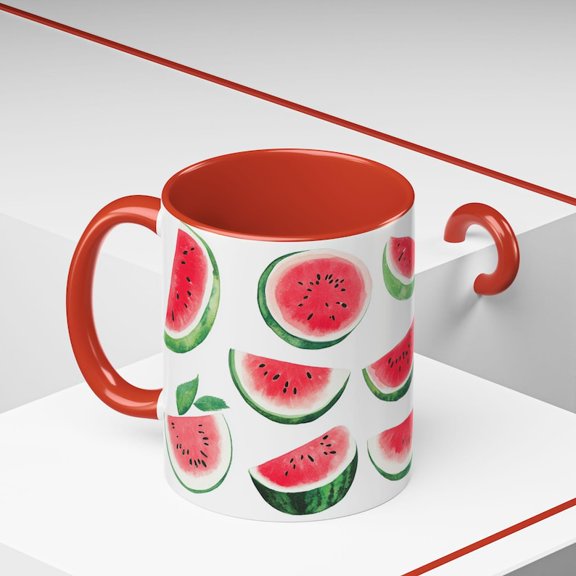 Watermelon Coffee Mug Vibraneramic Drinkware for Summer