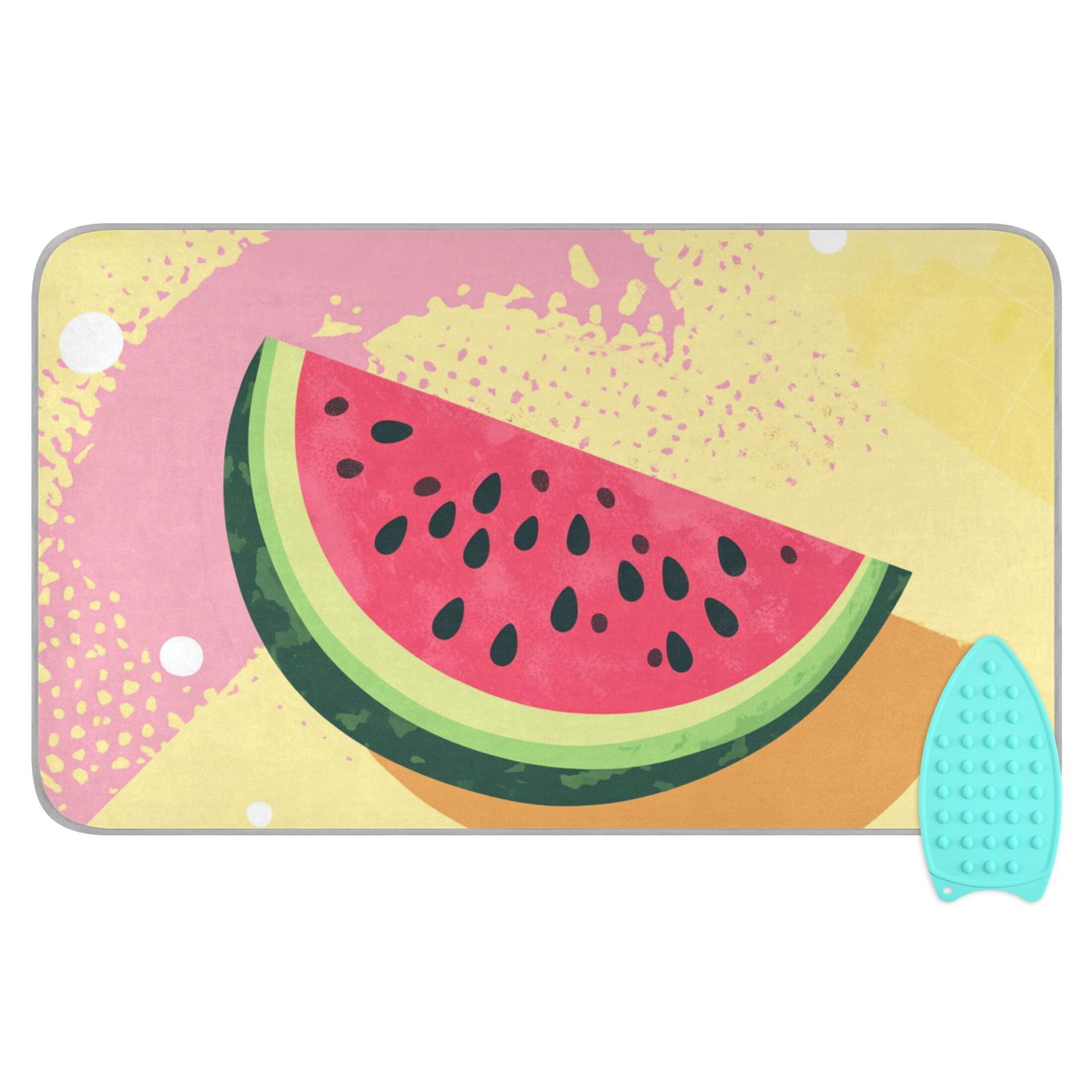Watermelon Colorful Abstract Background Ironing Mat Blanket Portable Travel Ironing Pad Heat Resistant Pad 47.2" x 27.6”