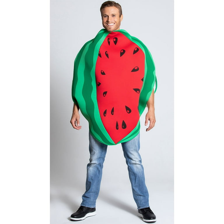 Watermelon Costume Adult Red Green Sliced Tabard Watermelon Costume Adult Red Green Sliced Tabard