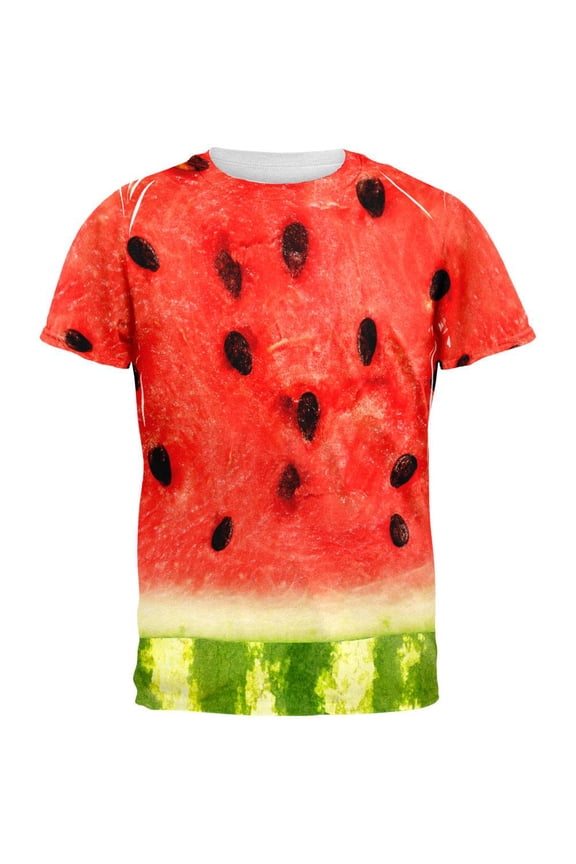 Watermelon Costume All Over Adult T-Shirt - Small