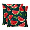 thumbnail image 1 of Watermelon Covers - Set of 2 Throw Pillow Covers with Unique Patterns for Living Room Decor - Available in 16x16, 18x18, and 20x20 Inches Throw Pillows for All Occasions, 1 of 6