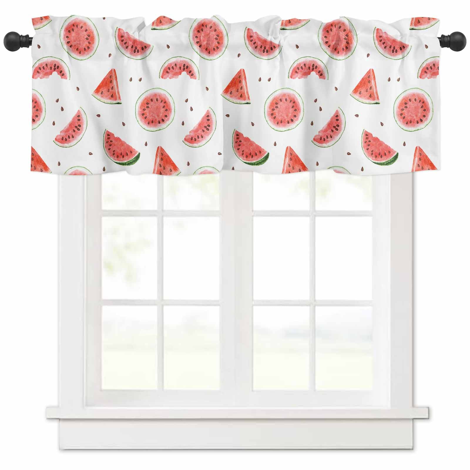 Watermelon Curtain Valance for Windows/Living Room/Kitchen/Bathroom