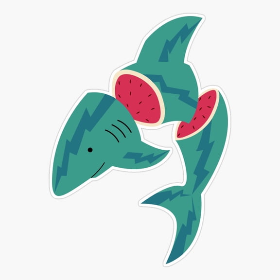 Watermelon Cute Animal Decor Art Cute Style Vinyl Sticker