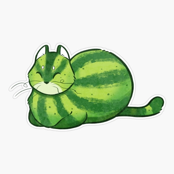 Watermelon Cute Animal Decor Art Simple Style Vinyl Sticker