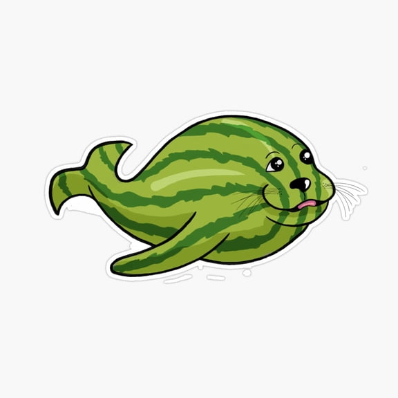 Watermelon Cute Animal Decor Art Tropical Style Vinyl Sticker