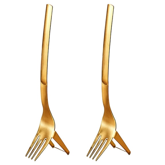 Watermelon Cutter, 2-in-1 Watermelon Fork Slicers, Summer Watermelon Cutting Artifact, Stainless Steel Fruit Forks Slicers Knife For Family Parties Camping(TWO)