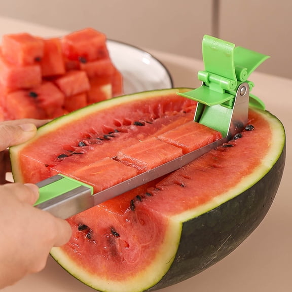 Watermelon Cutter Creative Stainless Steel Windmill Shape Salad Fruit Slicer Cube Tool Watermelon Block Cutter Kitchen Gadgets from Typpkmm