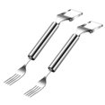 thumbnail image 1 of Watermelon Cutter Fork Stainless Steel Fruit Fork Slicer Melon Cube Cutting Tools for Kitchen Camping, 1 of 8