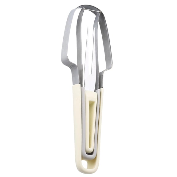 Watermelon Cutter Slicer Tool | Stainless Steel Watermelon Slicer | Stainless Steel Kitchen Utensils for Picnics Gifting, 9 Inch Beige