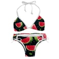 thumbnail image 1 of Watermelon Detachable Sponge Adjustable Strap One-Piece Swimsuit Set - Two-Pack, Beach & Pool Ready, 1 of 6