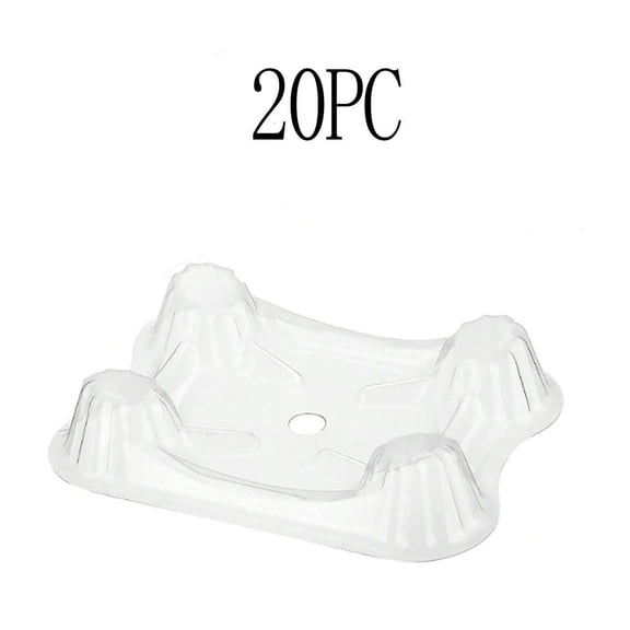 Watermelon Display Tray - Thickened Plastic Melon and Fruit Stand with Notch Base for Secure Positioning - Ventilated Breathable Bracket for Fruit Store or Home Use - 100 Pack
