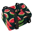 thumbnail image 1 of Watermelon Double Layered Insulated Refrigerated Lunch Bag with Two Compartments, Large Capacity, and Handheld Carry - 7.1x11.4x16.1 Inches, 1 of 6