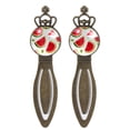 thumbnail image 1 of Watermelon Elegant Vintage Copper Crown-Shaped Bookmarks (Set of 2) - Gift for Readers and Book Lovers, 1 of 5