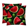 thumbnail image 1 of Watermelon Exclusive Velvet Throw Pillow Inserts Set of 2 with Unique Patterns - 16x16, 18x18, 20x20 Inches for Pillow Covers and Decorative Pillows for Home, 1 of 6