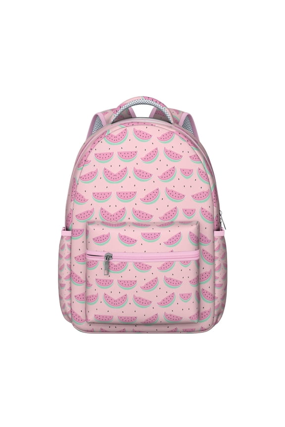 Watermelon Fashion Backpack - Stylish Bookbag for Middle School to College, Durable Laptop Backpack with Spacious Compartments, Perfect Gift Idea for Students, Adjustable Padded Straps for Comfort