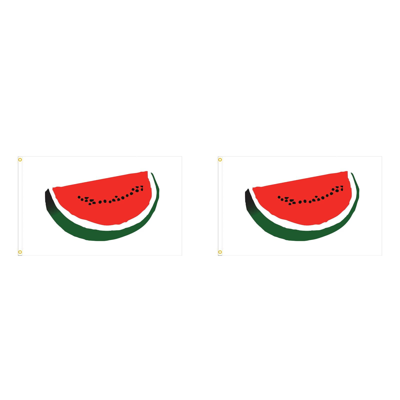 Watermelon Flag 3X5 Ft Outdoor Summer Fruit With Black Red Slice Green ...