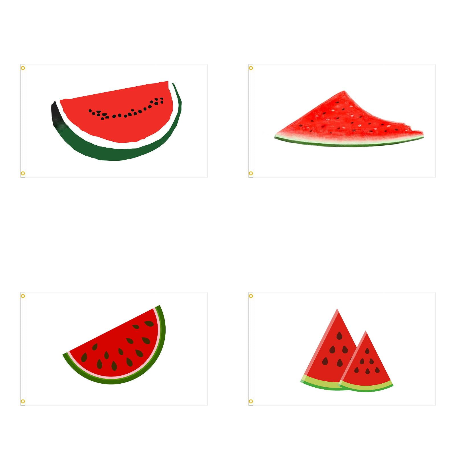 Watermelon Flag 3X5 Ft Outdoor Summer Fruit With Black Red Slice Green