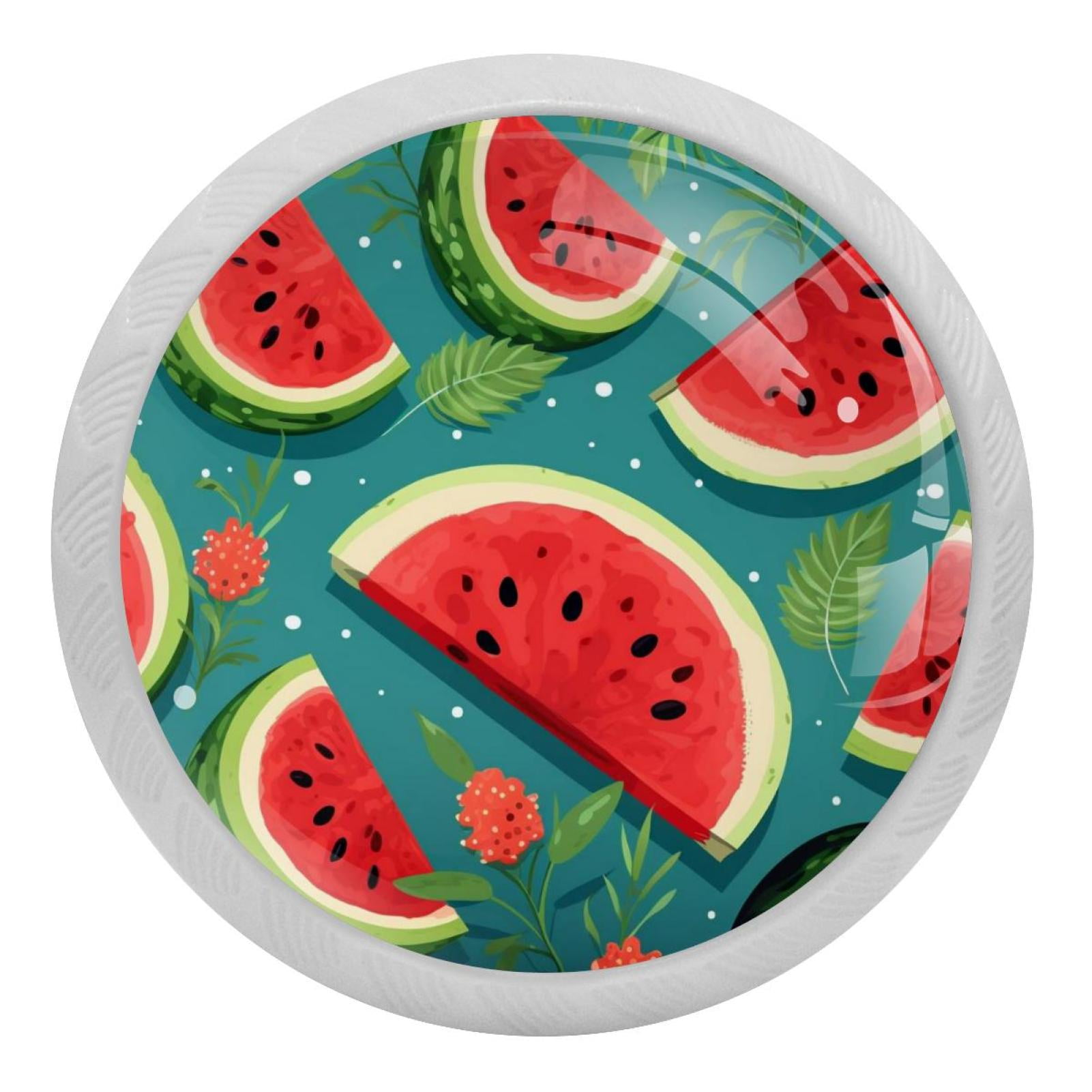 Watermelon Fluorescent Drawer Pulls Round 4Pack GlowintheDark