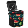 thumbnail image 1 of Watermelon Foldable Car Trash Can with Lid, Leak-Proof, Hanging Storage Bag - Car Garbage Can, Mini Trash Can, 1 of 1