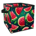 thumbnail image 1 of Watermelon Foldable Storage Cubes with Handle, 10.8"x10.5"x10.6", Large Capacity Storage Basket Containers, 1 of 6