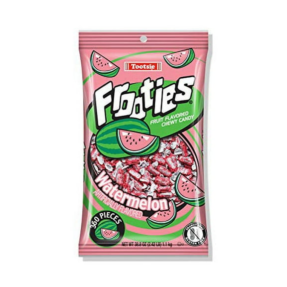 Watermelon Frooties - Tootsie .. Roll Chewy Candy - .. 360 Piece Count, 38.8 .. oz Bag