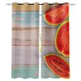 thumbnail image 1 of Watermelon Fruit Cartoon Window Curtains Living Room Outdoor Print Decor Kids Window Treatment Valances Party, 1 of 5