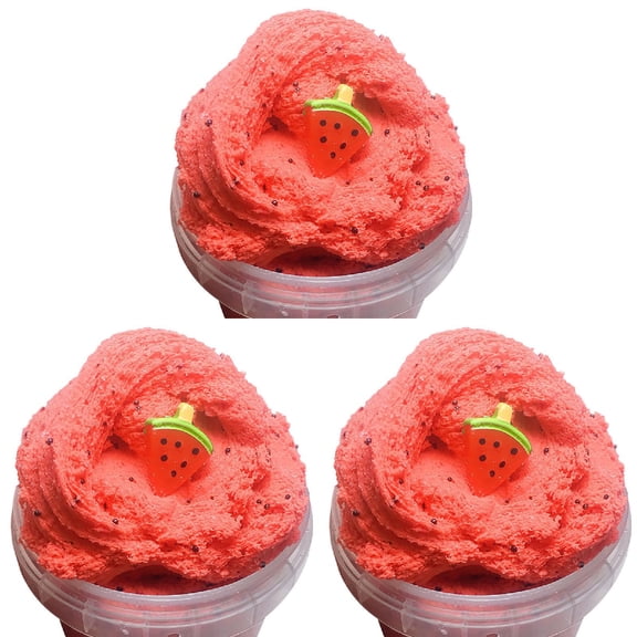 Watermelon Fruit Foam Clay Scented DIY Light Soft Toys Cake Projector Baby Music Light Projector Animal Light Sphere Night Light Night Light for Toddler Boy Colorful Night Lights for Bedroom