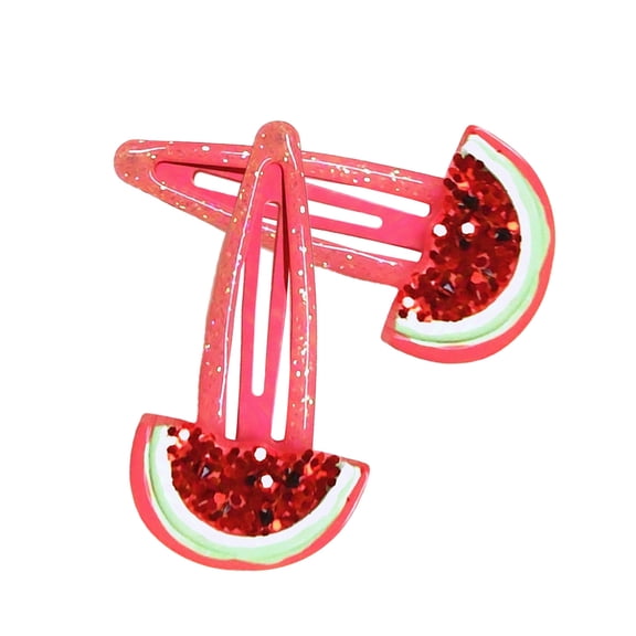 Watermelon Fruit Sequined Hair Tie Sweet Watermelon Hair Clip Sequined Headwear Headwear Watermelon Birthday Party Props