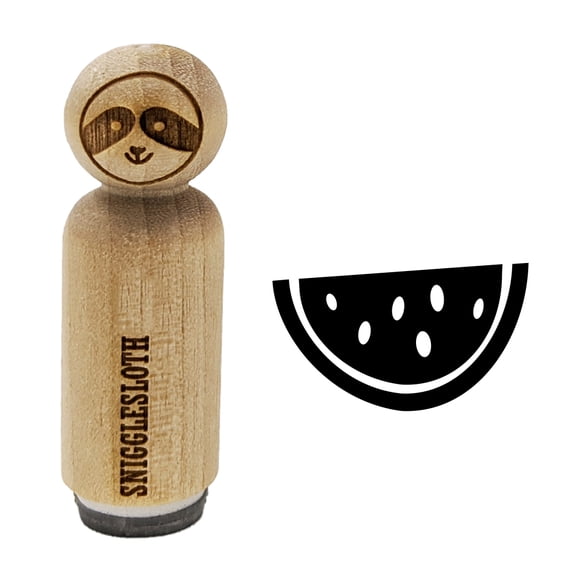 Watermelon Fruit Slice Rubber Stamp for Scrapbooking Crafting Stamping - Mini 1/2 Inch