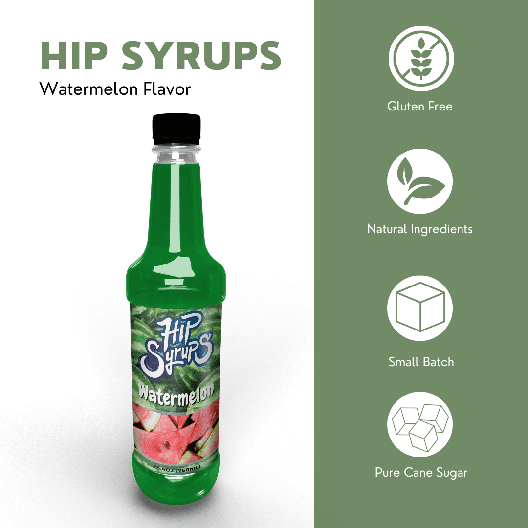 Hip Syrups Watermelon Simple Syrup