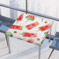 thumbnail image 1 of Watermelon Ice Lolly Square Fitted Table Cover Elastic Tablecloth Reusable Waterproof Fabric Table Cloth for Dining Kitchen Party Indoor Outdoor, 34X34 Inch, 1 of 6