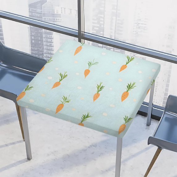 Watermelon Ice Lolly Square Fitted Table Cover Elastic Tablecloth Reusable Waterproof Fabric Table Cloth for Dining Kitchen Party Indoor Outdoor, 34X34 Inch